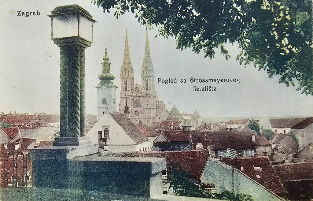 Pogled sa Strossmayerovog šetališta 1914. godine
